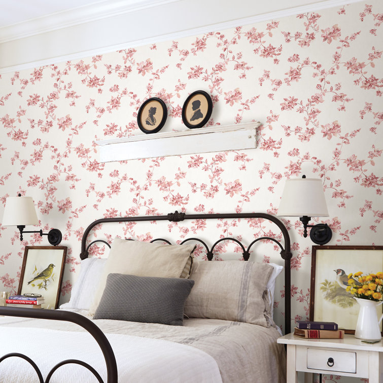 Cyrus Rose Floral Pre-Pasted Washable Wallpaper