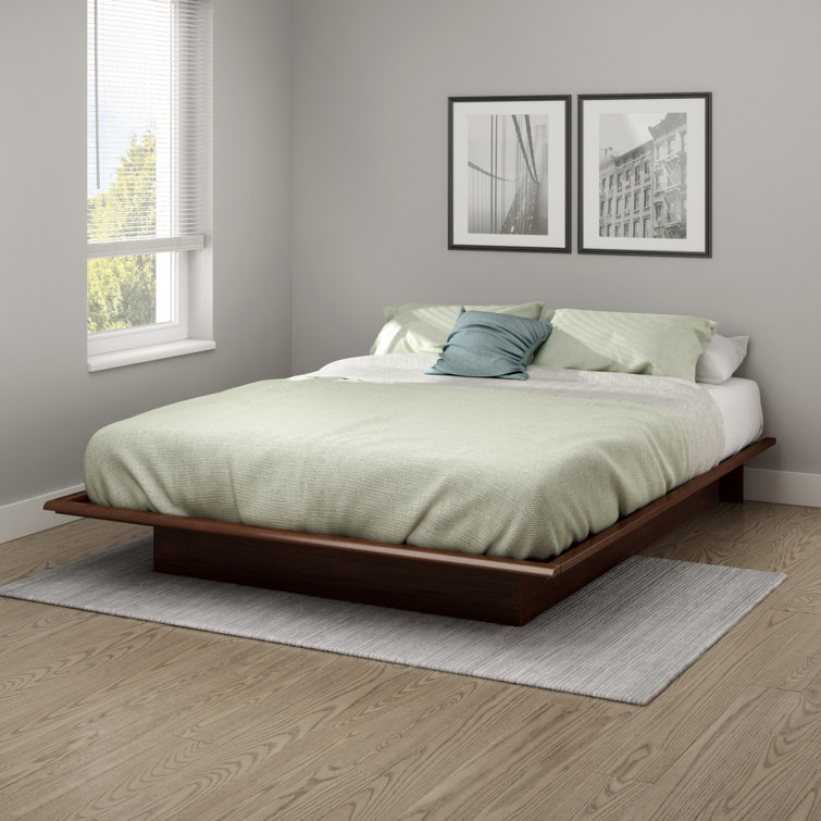 Black Queen Wood Frame Platform Bed with Storage