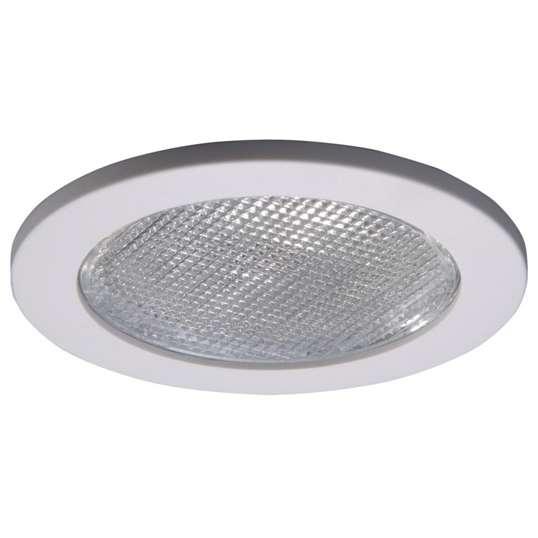 Halo 4-Inch White Glass Recessed Shower Light Trim