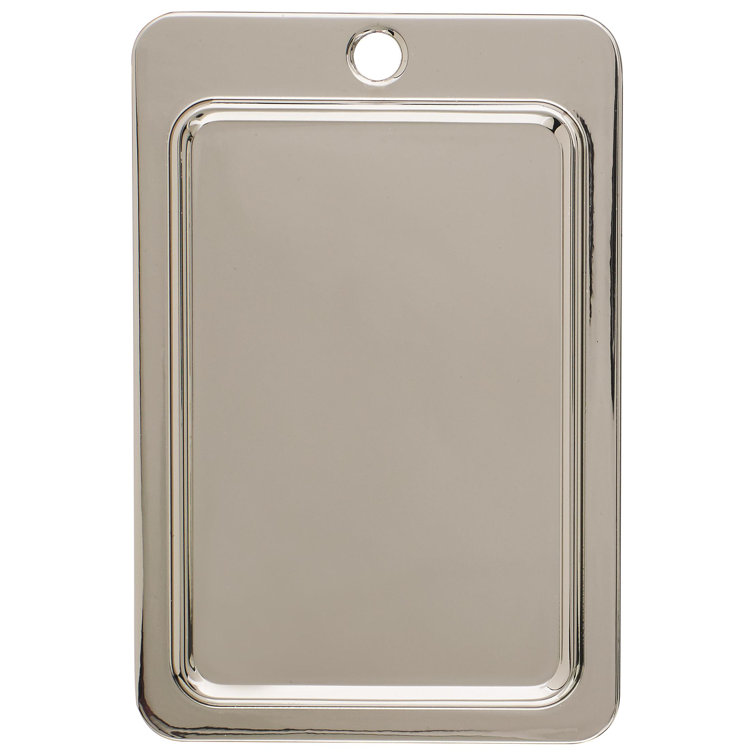 Clear and Polished Nickel Square Cabinet Knob with Mounting Hardware