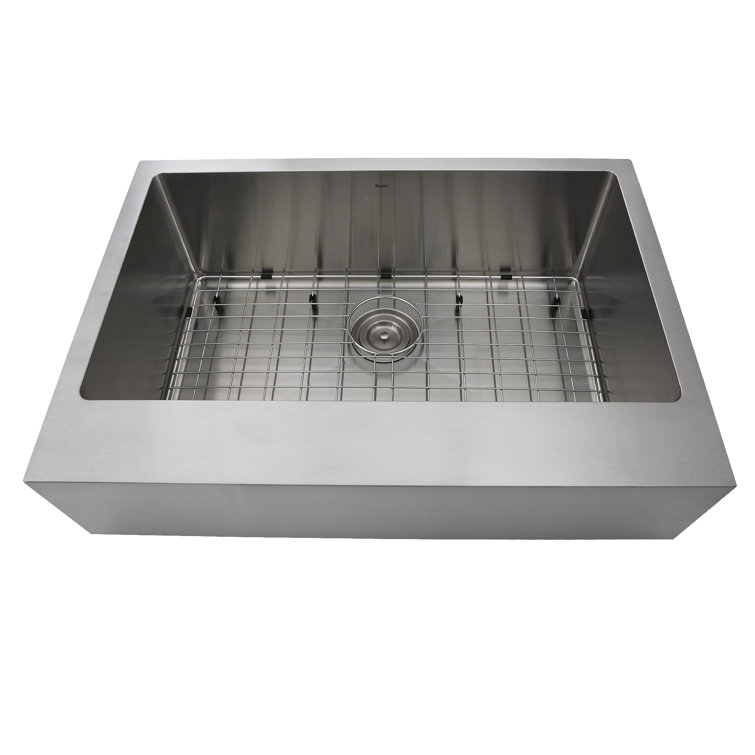 30'' Brushed Satin Stainless Steel Farmhouse Kitchen Sink