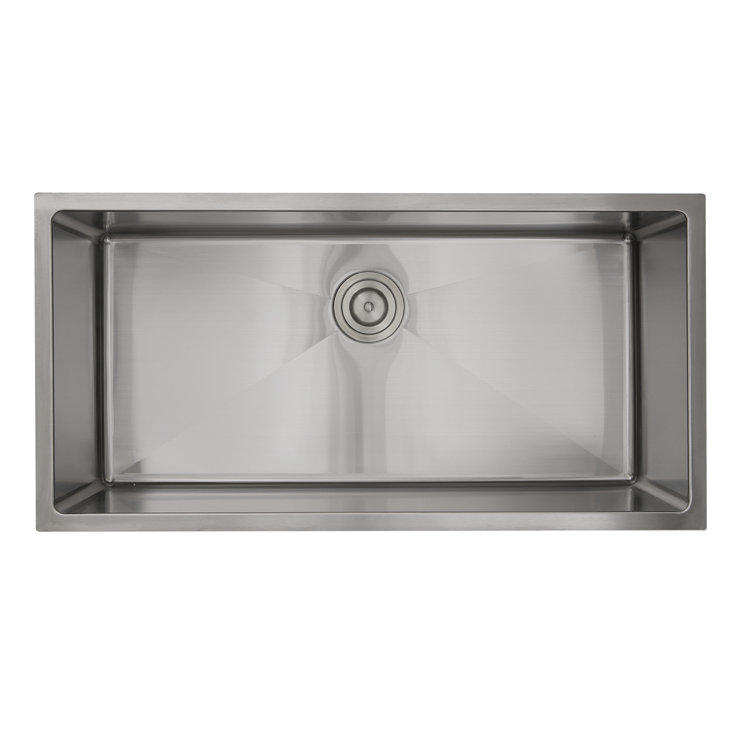 Pro Series 36'' Satin Stainless Steel Undermount Kitchen Sink