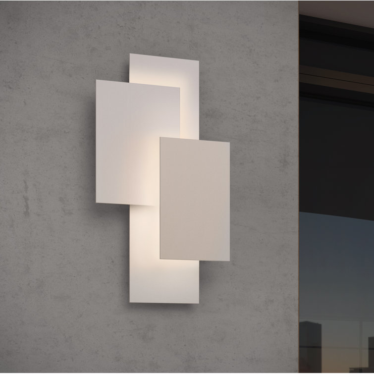 Textured Gray Modern Dimmable LED Wall Sconce