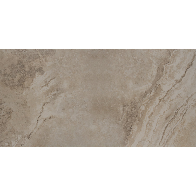Napa Beige 12" x 24" Ceramic Stone Look Wall and Floor Tile