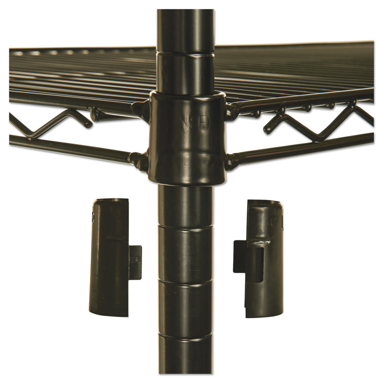 Black 36" x 24" x 72" Wire Shelving Unit