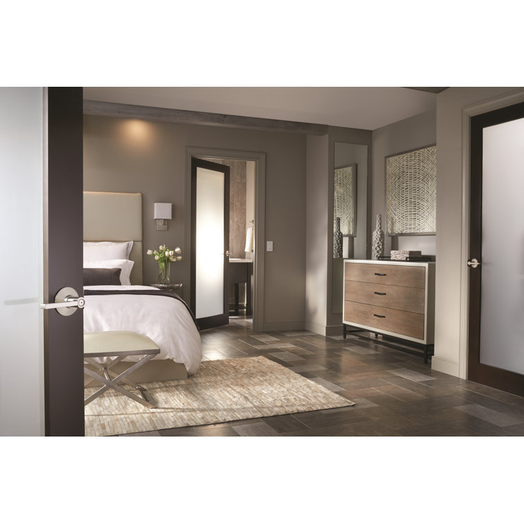 Schlage Latitude Aged Bronze Passage Door Lever for Interior Use