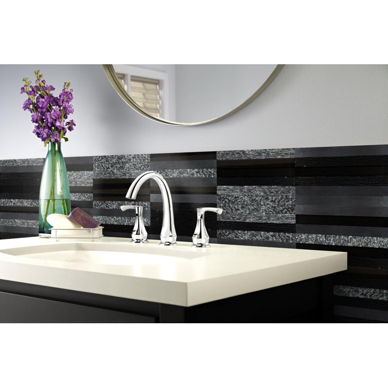 Shimmer Black and Gray Mixed Material Mosaic Tile