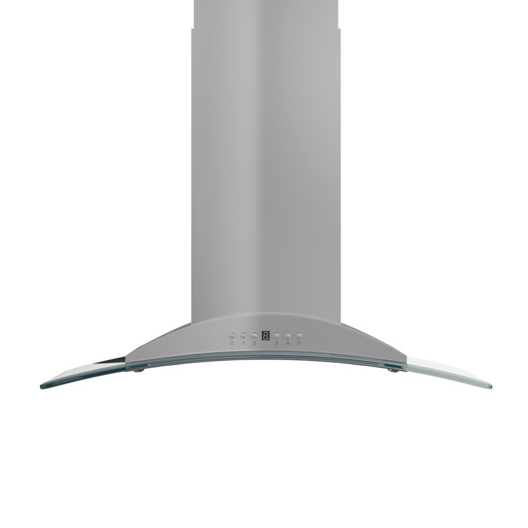 ZLINE 30 in. Convertible Vent Isl& Mount Range Hood in Stainless Steel & Glass (GL9i-30)