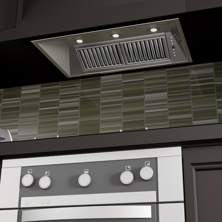 46-Inch Brushed Stainless Steel Range Hood Insert