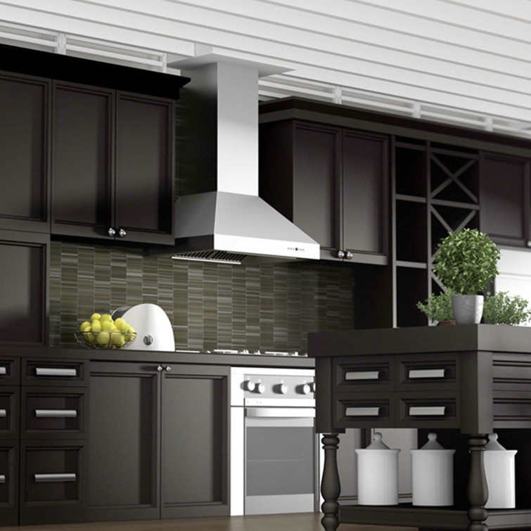 42-inch Stainless Steel Wall Mounted Convertible Range Hood