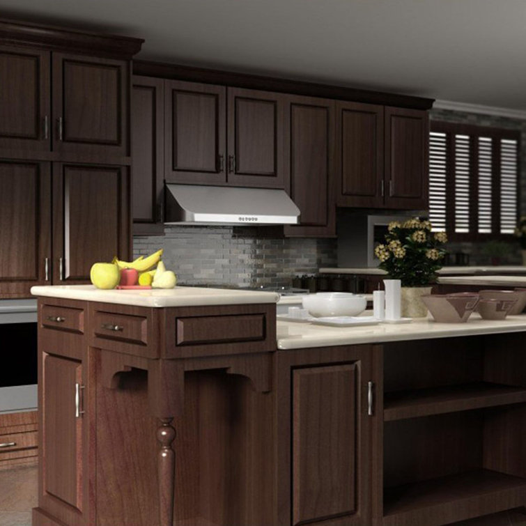 36" Brushed Stainless Steel Convertible Under Cabinet Range Hood