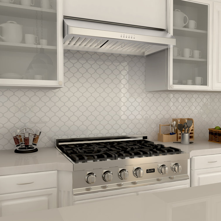 36" Brushed Stainless Steel Convertible Under Cabinet Range Hood