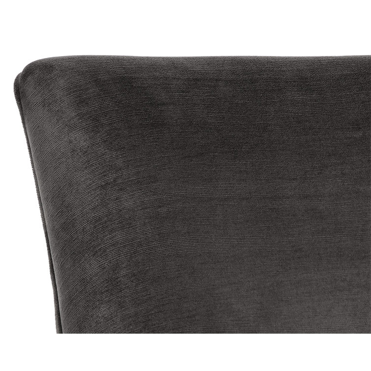 Piccolo Pebble Upholstered Faux Leather Dining Chair with Steel Legs