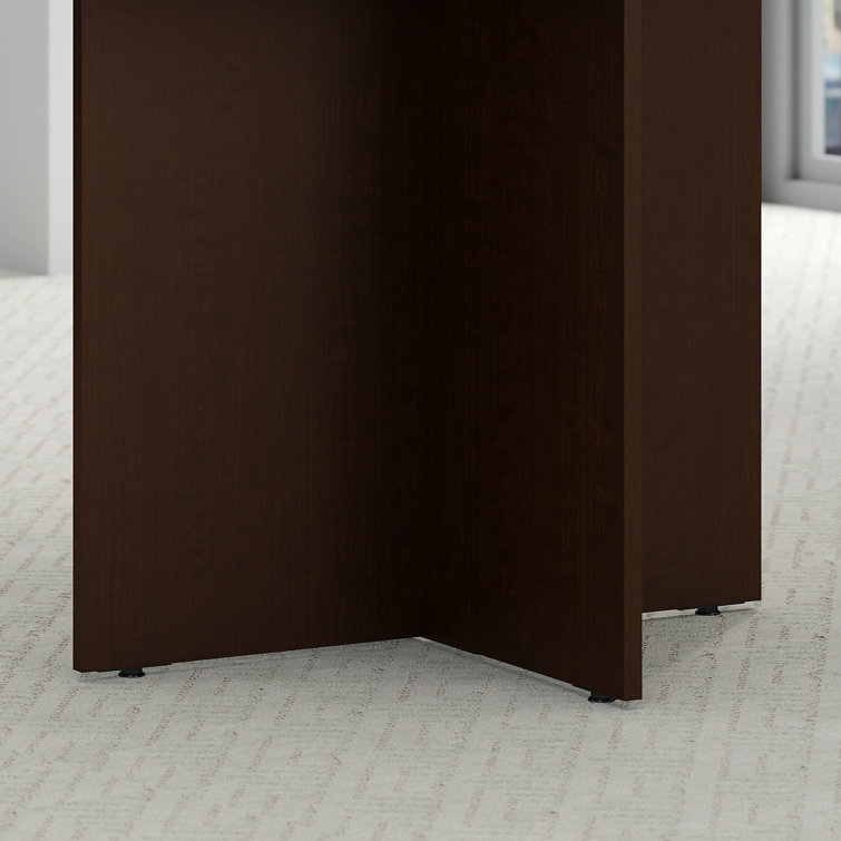 Mocha Cherry Round Engineered Wood Conference Table