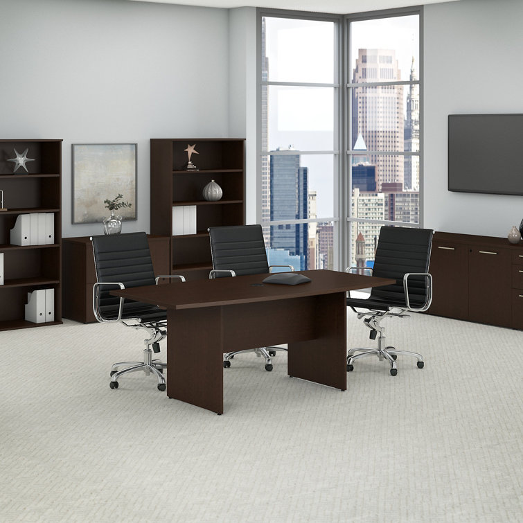 Mocha Cherry 72'' Boat Shaped Conference Table