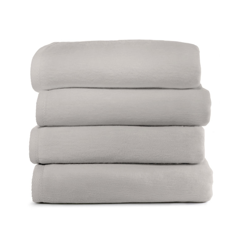 Luxurious Flint Cotton Throw Blanket - Twin Size, Machine Washable