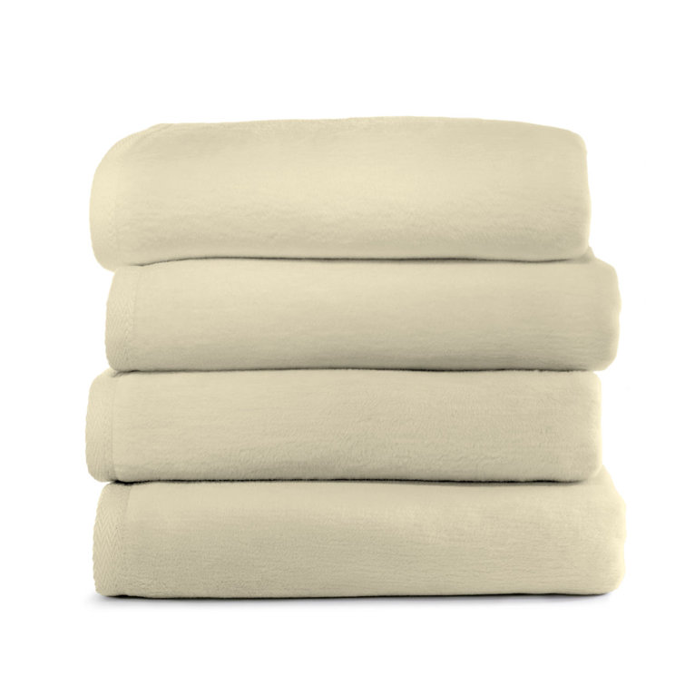 Luxurious Flint Cotton Throw Blanket - Twin Size, Machine Washable