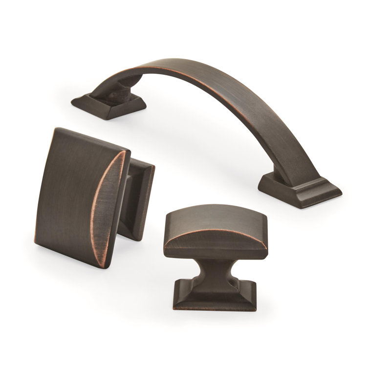Candler Oil-Rubbed Bronze Rectangular Cabinet Knob 1-1/4 inch