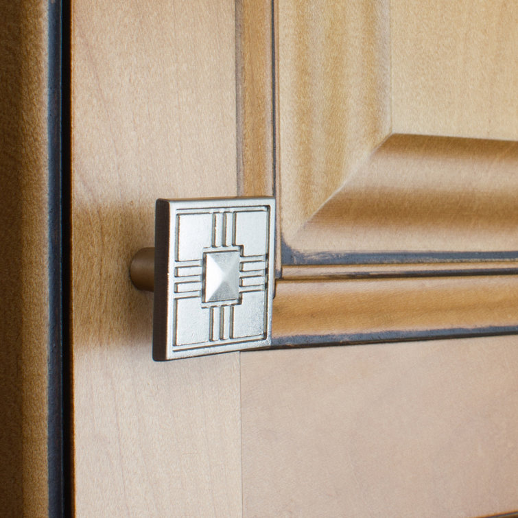 Satin Nickel Square Modern Cabinet Knob Multipack