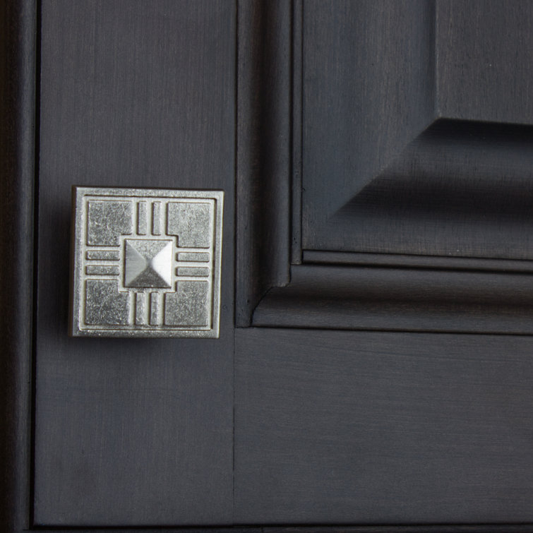 Satin Nickel Square Modern Cabinet Knob Multipack