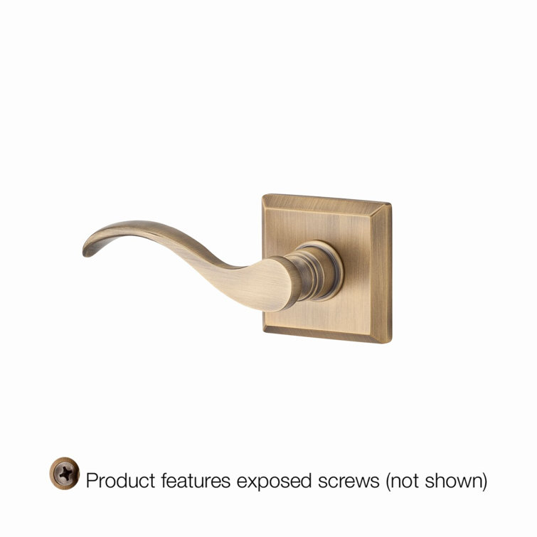 Venetian Bronze Solid Single Dummy Door Lever with Square Rose
