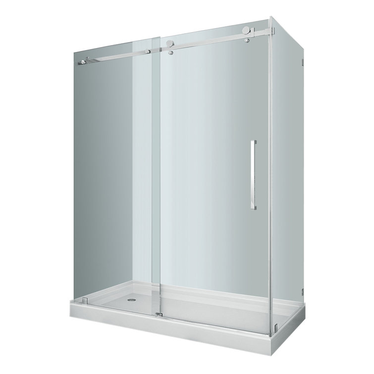 Moselle Frameless Sliding Shower Enclosure with Stainless Steel Hardware