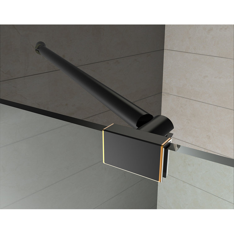 Avalux GS 48" x 72" Frameless Chrome Clear Glass Shower Enclosure