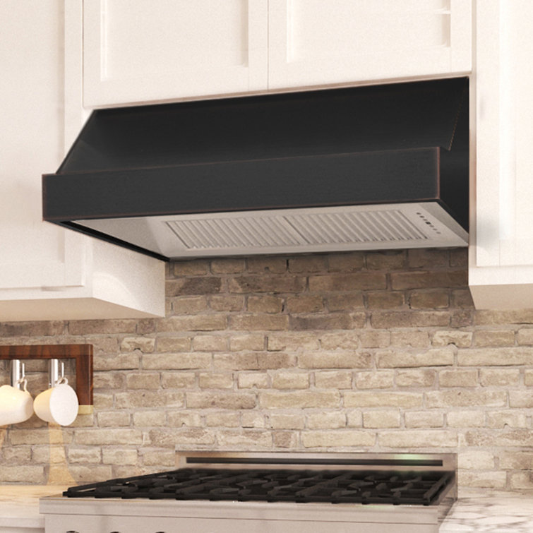 36 Inch Oil Rubbed Bronze Convertible Under Cabinet Range Hood