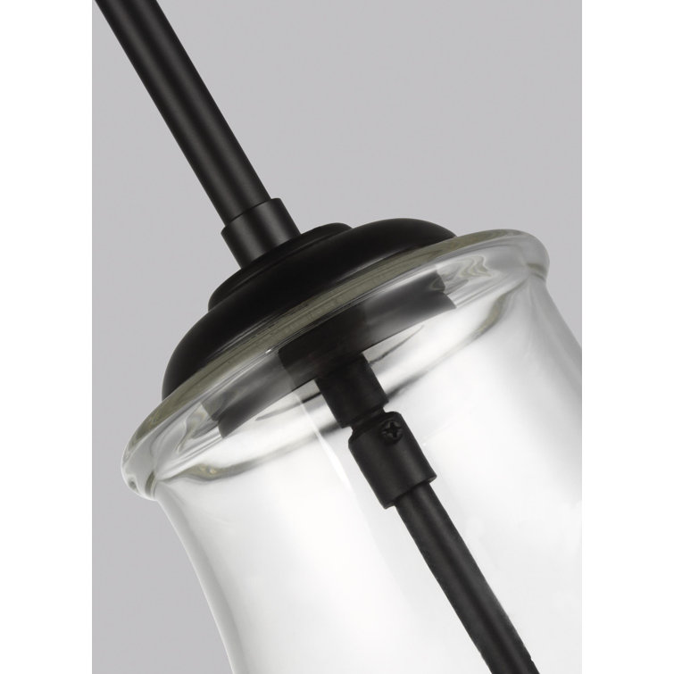Oil Rubbed Bronze Clear Glass Globe Pendant Light