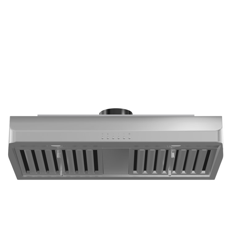 36" Brushed Stainless Steel Under Cabinet Range Hood