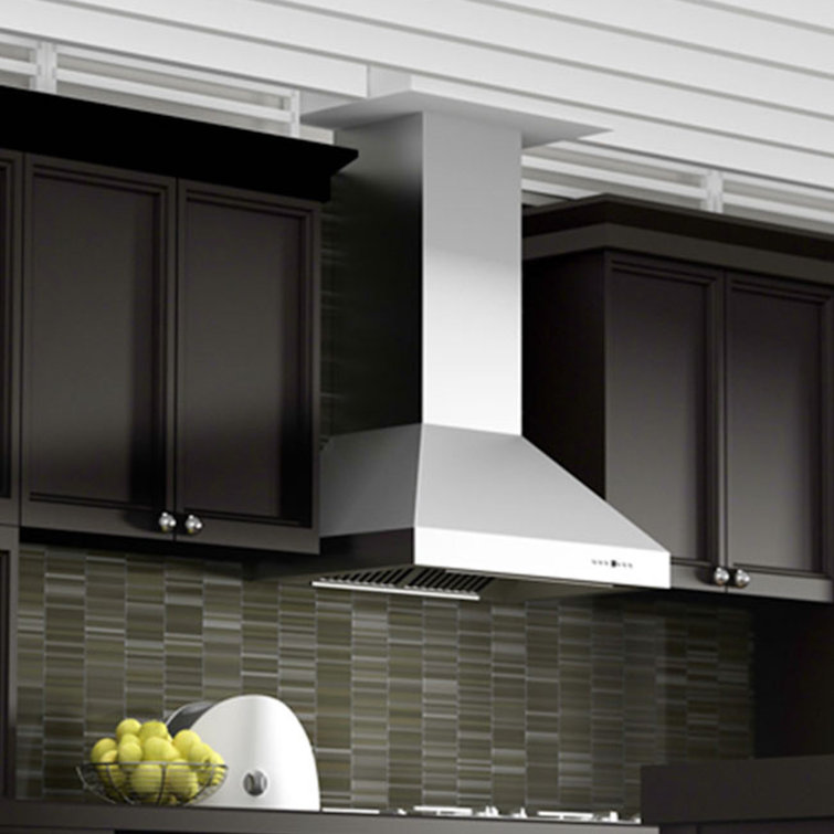 54" Stainless Steel Wall Mount Range Hood with LED Lighting