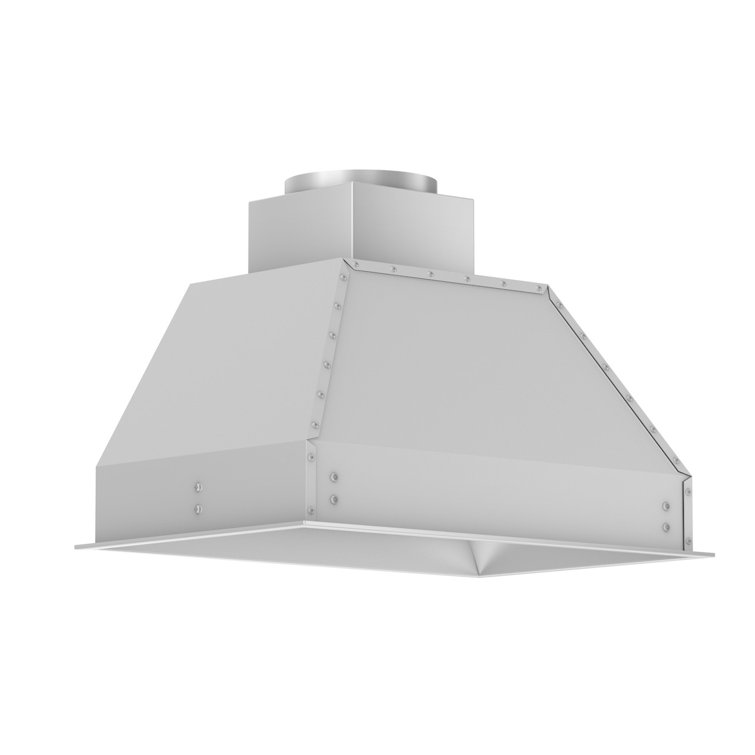 34" Stainless Steel Insert Range Hood with 4-Speed Motor