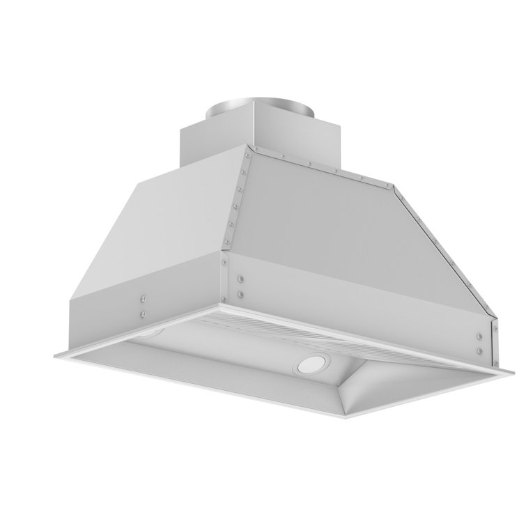 34" Stainless Steel Insert Range Hood with 4-Speed Motor