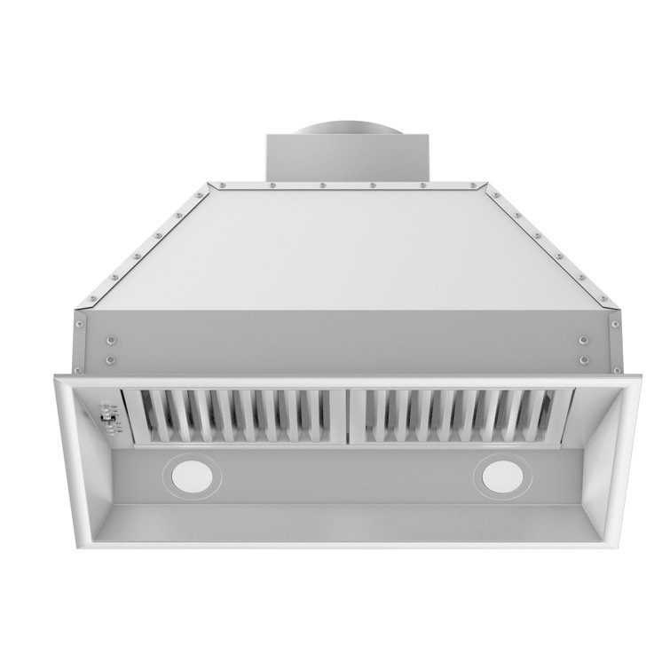 34" Brushed Stainless Steel Ducted Range Hood Insert