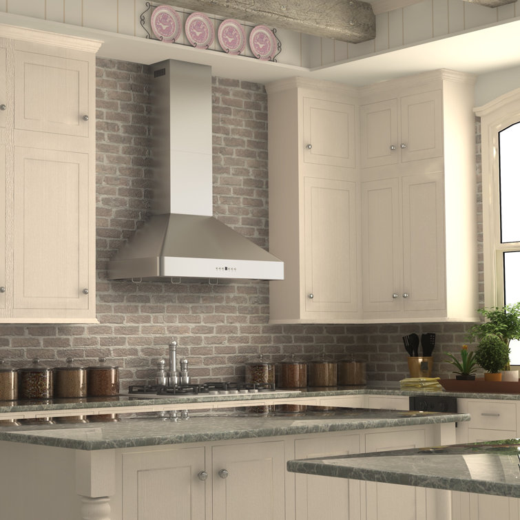 36-Inch Stainless Steel Convertible Wall Mount Range Hood