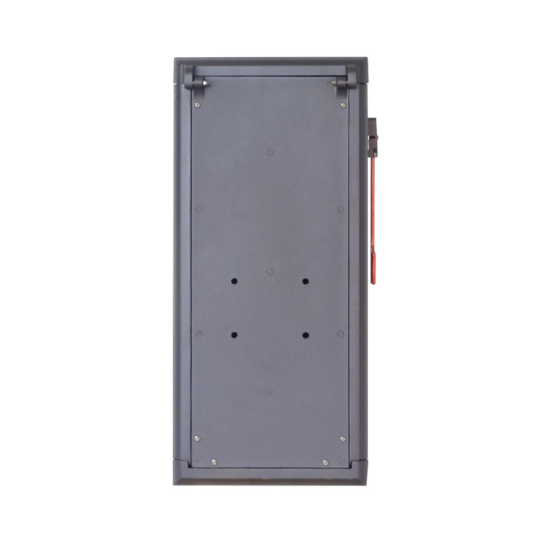 Kingston Black Aluminum Post Mount Mailbox