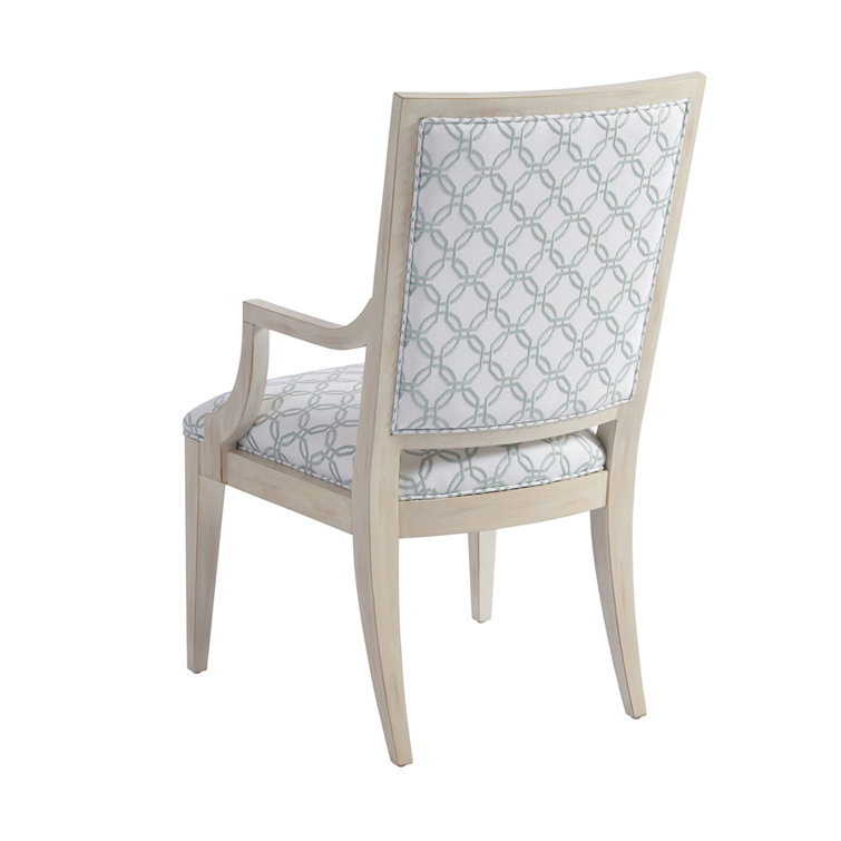 Newport Natural Leather and Wood Upholstered Arm Chair