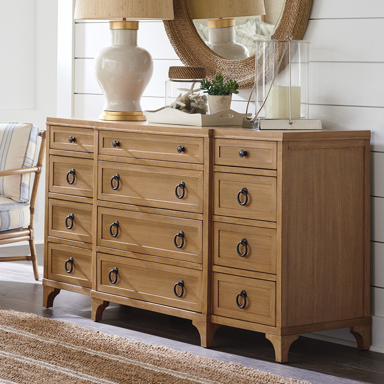 Sandstone Coastal Light Wood 68'' Dresser with Soft Close Drawers