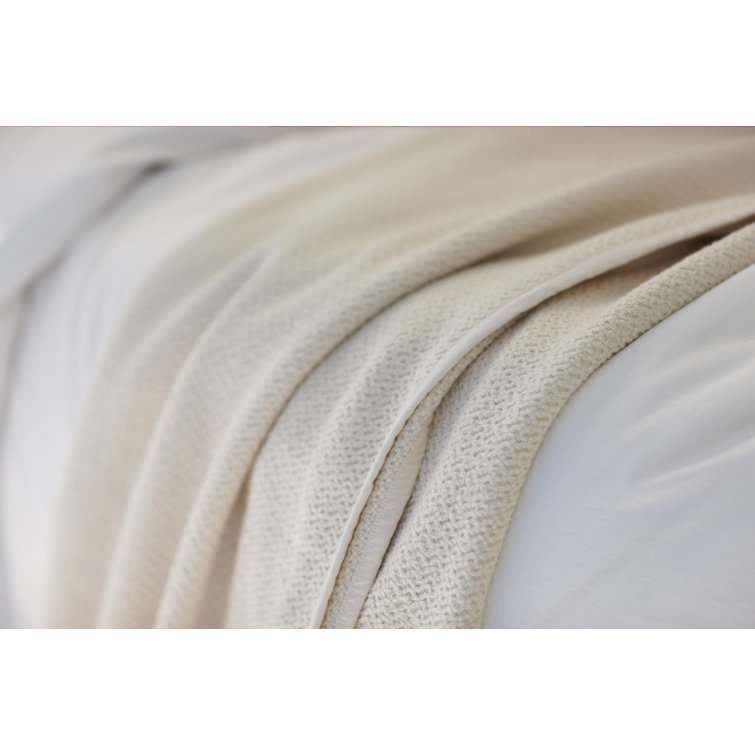 King Size Ginger Organic Cotton Woven Blanket