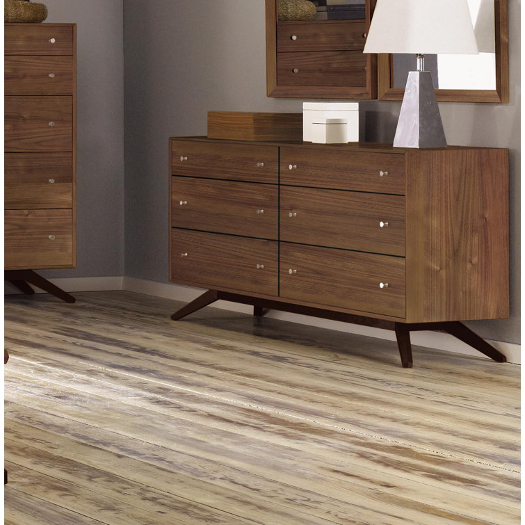 Autumn Cherry 66" Double Dresser with Soft Close Drawers
