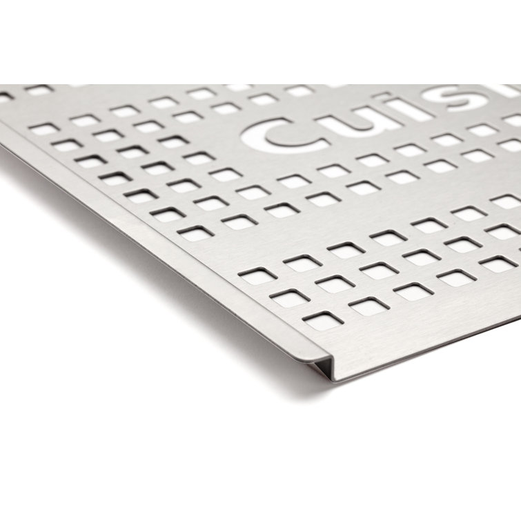 Stainless Steel Perforated Grill Topper with Raised Sides
