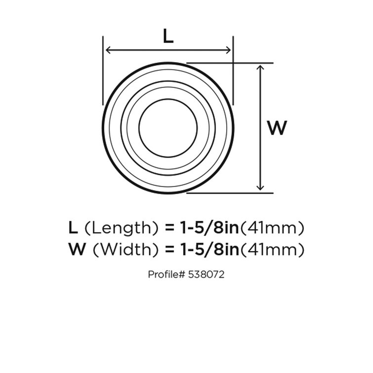 Weathered Nickel Round Cabinet Knob with Mounting Hardware