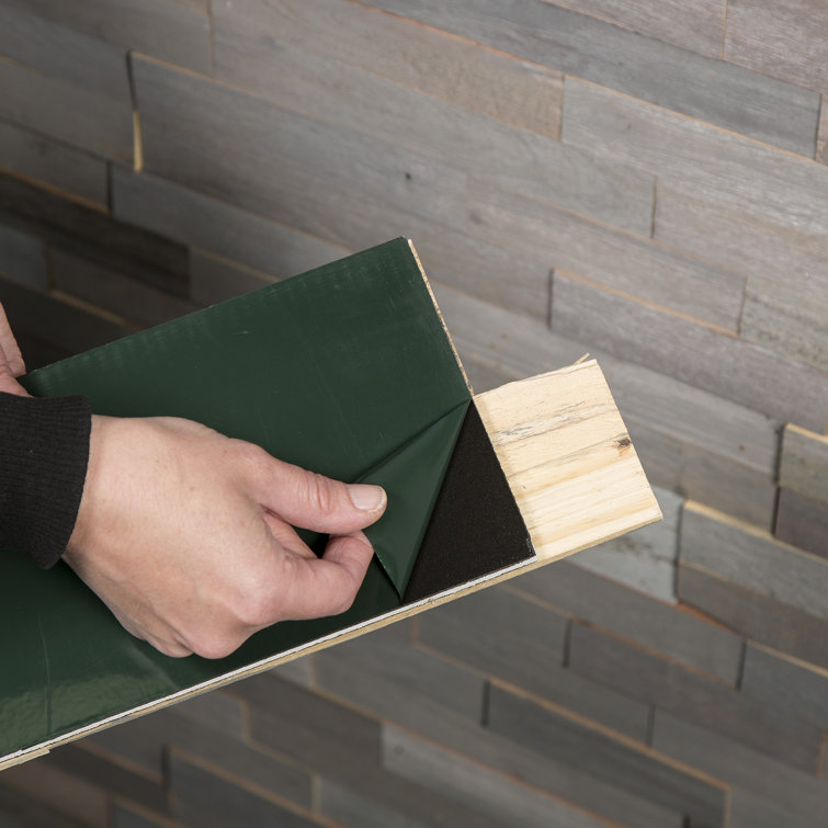 Weathered Barn Gray Peel and Stick Wood Wall Panels