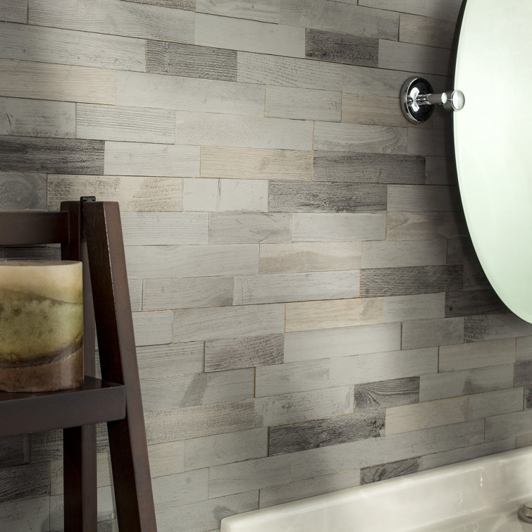 Weathered Barn Gray Peel and Stick Wood Wall Panels