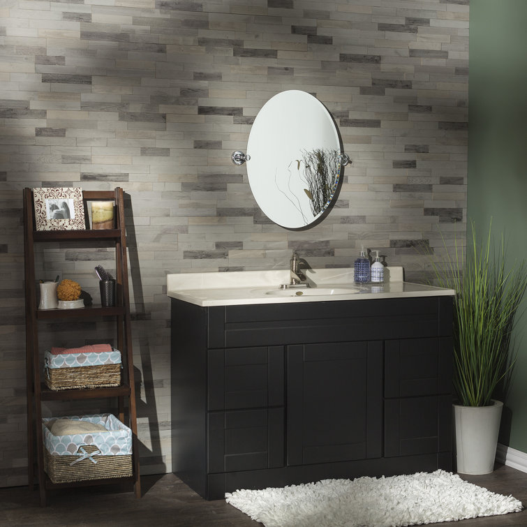Weathered Barn Gray Peel and Stick Wood Wall Panels