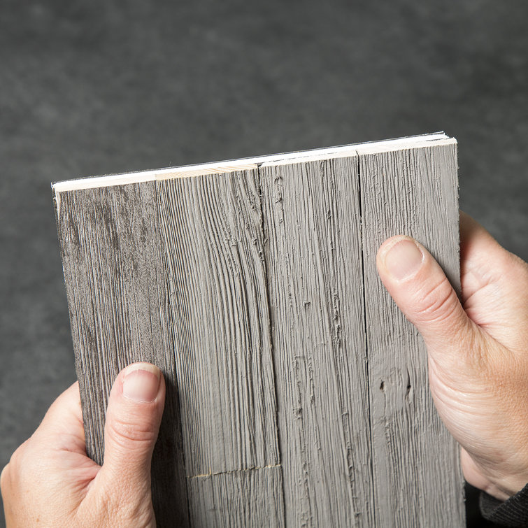 Weathered Barn Gray Peel and Stick Wood Wall Panels
