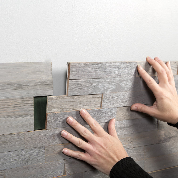 Weathered Barn Gray Peel and Stick Wood Wall Panels
