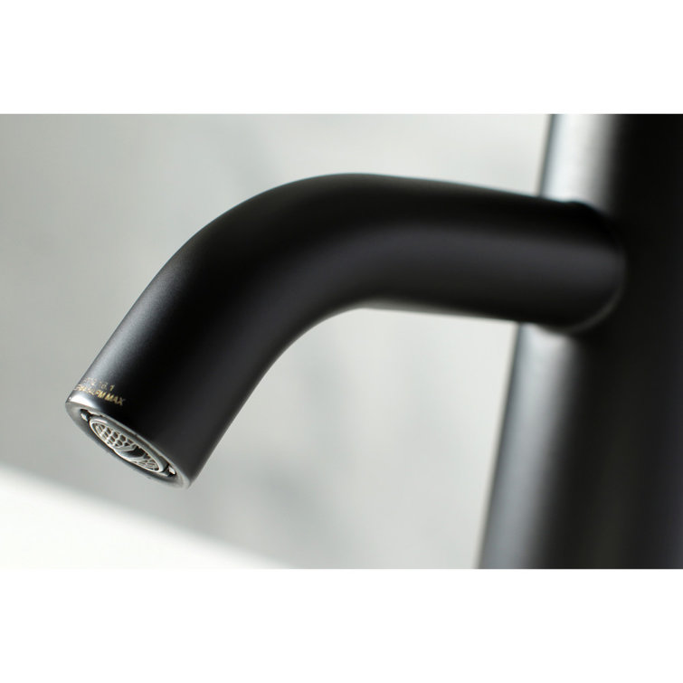 Matte Black Nickel Single-Handle Bathroom Faucet with Silicone Rubber Coated Handles