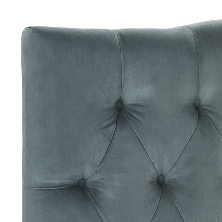 Beige Linen Tufted Queen Upholstered Headboard