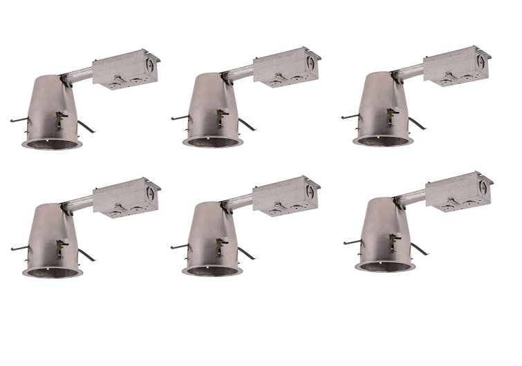 Gray Aluminum 4-Inch LED Recessed Lighting Housing Pack